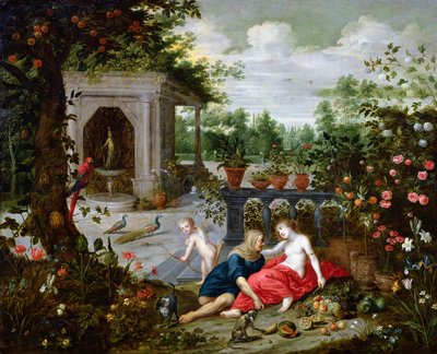 Vertumno y Pomona de Hendrik van the Elder Balen